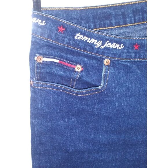Vintage Tommy Hilfiger Jeans Tommy Girl Y2K blue 2002 boot Size 15/32 excellent - Picture 4 of 10